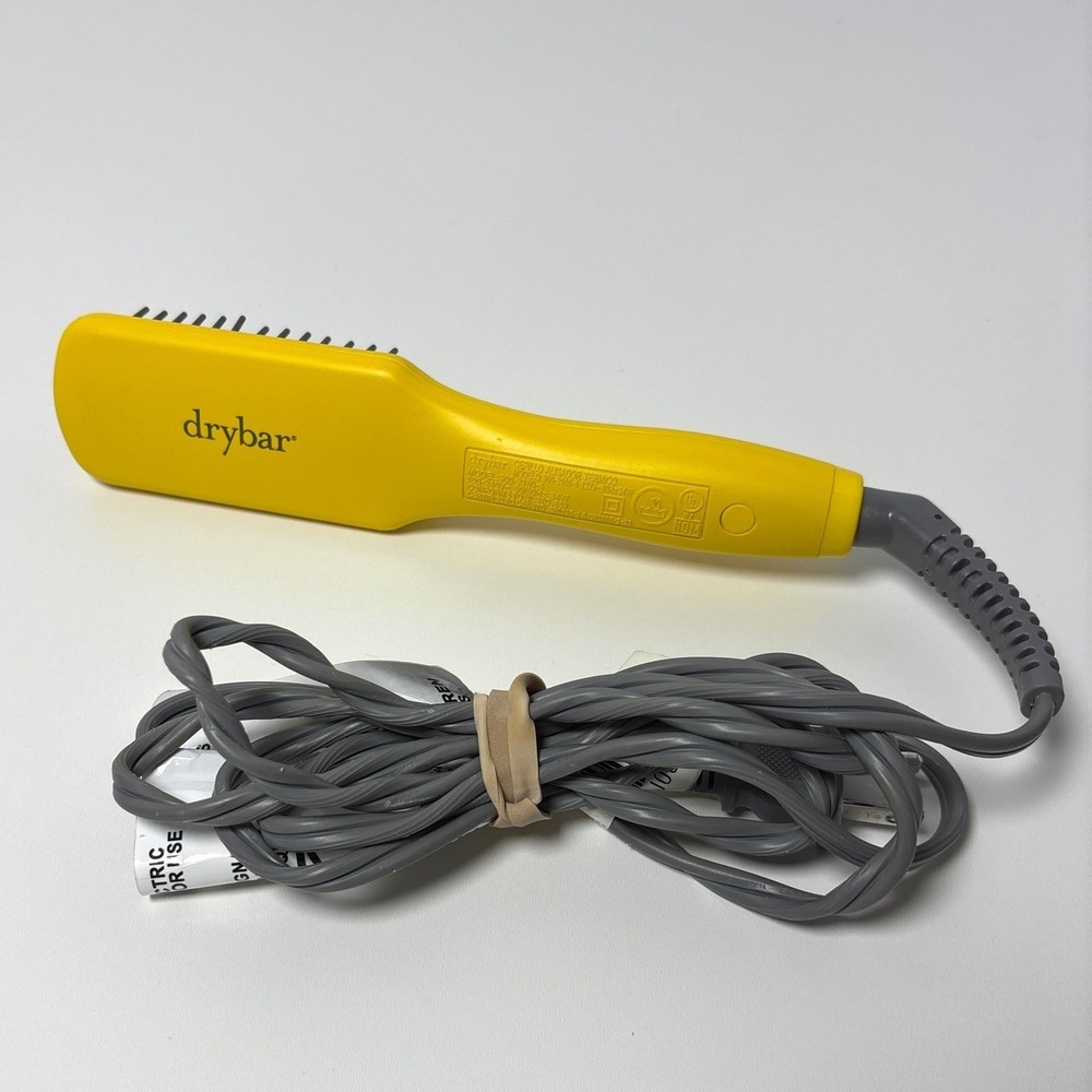 Drybar Baby Brush Crush Mini Heated Hair Straightening Brush Iron Travel Tested - Picture 7 of 8
